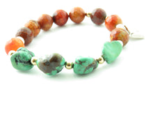 Load image into Gallery viewer, Turquoise Agate Stretch Bracelet