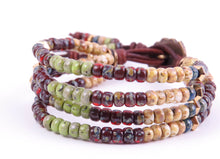 Load image into Gallery viewer, Beaded Boho Leather Bracelets