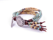Load image into Gallery viewer, Southwestern Style Leather Wrap Bracelet