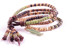 Load image into Gallery viewer, Southwestern Boho Leather Wrap Bracelet
