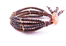 Load image into Gallery viewer, Dragonfly Leather Wrap Bracelet