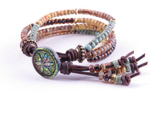 Load image into Gallery viewer, Beaded Boho Leather Wrap Bracelets