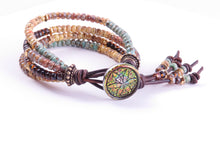 Load image into Gallery viewer, Beaded Boho Leather Wrap Bracelets