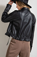 Load image into Gallery viewer, Faux Leather String Jacket