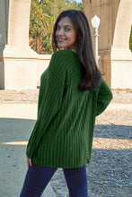 Load image into Gallery viewer, Ribbed Round Neck Long Sleeve Knit Top