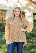 Load image into Gallery viewer, Leopard Star Striped Long Sleeve Top