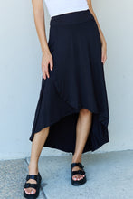 Load image into Gallery viewer, High Waisted Flare Maxi Skirt in Black