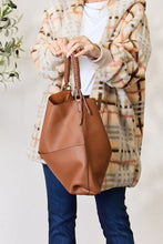 Load image into Gallery viewer, Vegan Leather Handbag with Pouch