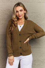 Load image into Gallery viewer, Olive Full Size Button Down Cardigan