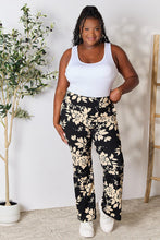 Load image into Gallery viewer, High Waist Floral Flare Pants