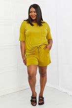 Load image into Gallery viewer, In The Moment Lounge Set in Olive Mustard