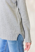 Load image into Gallery viewer, Turtleneck Long Sleeve Slit Sweater