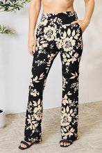 Load image into Gallery viewer, High Waist Floral Flare Pants