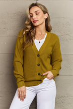 Load image into Gallery viewer, Kiss Me Tonight Full Size Button Down Cardigan in Chartreuse