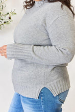 Load image into Gallery viewer, Turtleneck Long Sleeve Slit Sweater