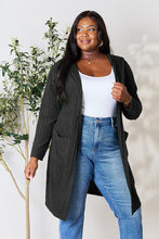 Load image into Gallery viewer, Ribbed Open Front Long Sleeve Cardigan