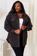 Load image into Gallery viewer, Cozy Girl Full Size Button Down Shacket