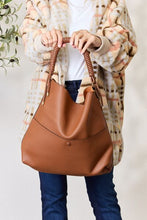 Load image into Gallery viewer, Vegan Leather Handbag with Pouch