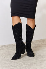 Load image into Gallery viewer, Rhinestone Knee High Cowboy Boots