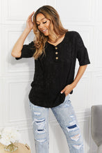 Load image into Gallery viewer, At The Fair Animal Textured Top in Black