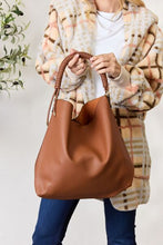 Load image into Gallery viewer, Vegan Leather Handbag with Pouch