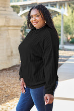 Load image into Gallery viewer, Ribbed Exposed Seam Mock Neck Knit Top