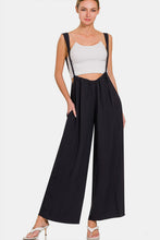 Load image into Gallery viewer, Tie Back Suspender Jumpsuit with Pockets
