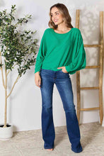 Load image into Gallery viewer, Zenana Full Size Round Neck Batwing Sleeve Blouse