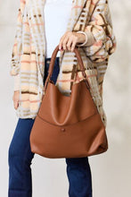 Load image into Gallery viewer, Vegan Leather Handbag with Pouch