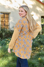 Load image into Gallery viewer, Leopard Star Striped Long Sleeve Top