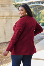 Load image into Gallery viewer, Ribbed Round Neck Long Sleeve Knit Top