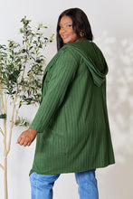 Load image into Gallery viewer, Ribbed Open Front Long Sleeve Cardigan