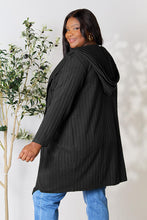 Load image into Gallery viewer, Ribbed Open Front Long Sleeve Cardigan