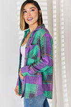 Load image into Gallery viewer, Plaid Button Up Long Sleeve Shacket