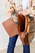 Load image into Gallery viewer, Vegan Leather Handbag with Pouch