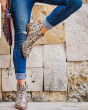 Load image into Gallery viewer, Neal Booties By Corkys Brown Snake FINAL SALES