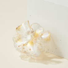 Load image into Gallery viewer, Gold Painted Flower Claw Hair Clip