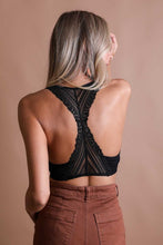 Load image into Gallery viewer, Seamless Front Lace Racerback Bralette
