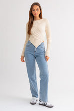 Load image into Gallery viewer, Asymmetrical Hem Sweater Top
