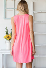 Load image into Gallery viewer, Heimish Full Size V-Neck Mini Tank Dress with Pockets
