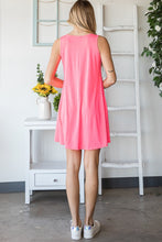 Load image into Gallery viewer, Heimish Full Size V-Neck Mini Tank Dress with Pockets
