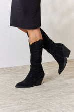 Load image into Gallery viewer, Rhinestone Knee High Cowboy Boots
