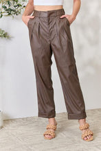 Load image into Gallery viewer, Leather Straight Pants
