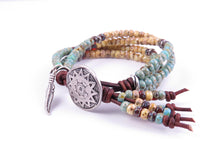 Load image into Gallery viewer, Southwestern Style Leather Wrap Bracelet
