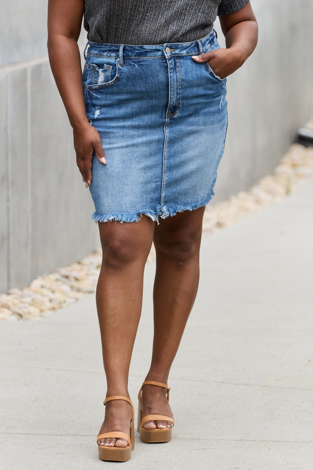 Amelia Denim Mini Skirt