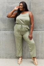 Load image into Gallery viewer, Textured Woven Jumpsuit in Sage
