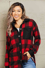 Load image into Gallery viewer, Plaid Make It Last Full Size Contrast Plaid Shacket
