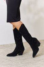 Load image into Gallery viewer, Rhinestone Knee High Cowboy Boots
